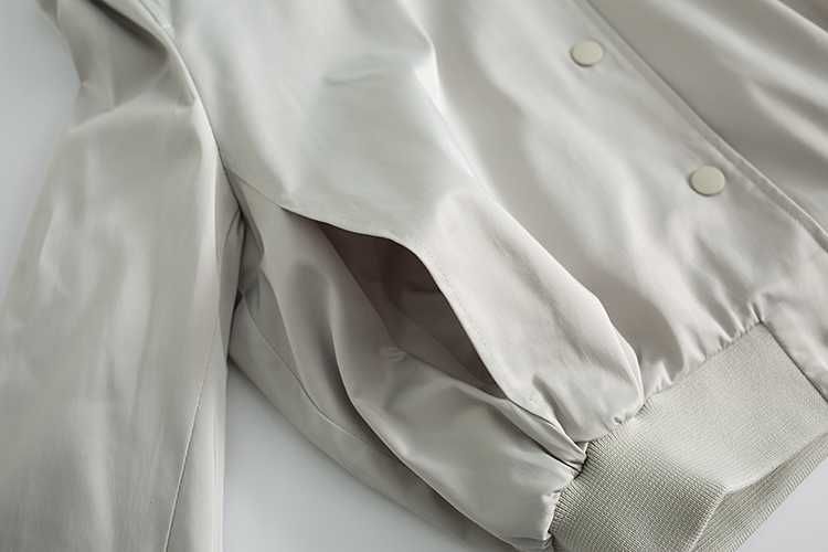 Сатиновый атласный бомбер Зара куртка пиджак 44 - 46 серый серебристый