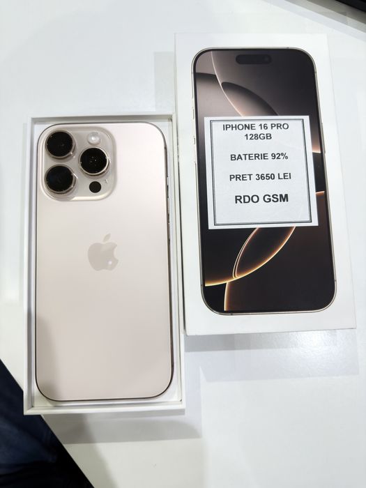 Iphone 16 Pro 128gb Desert Titanium/Garantie
