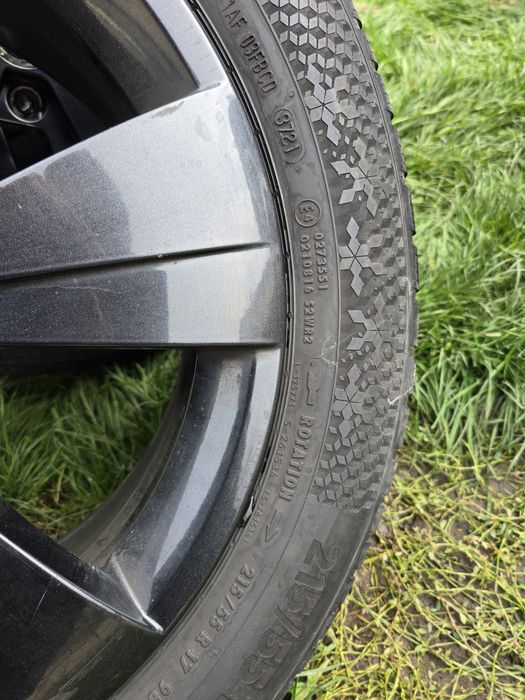 Jante Skoda 17+Cauciucuri Continental iarna 2021 215/55 R17 V XL