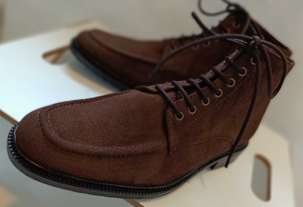 Ghete lace up 41 split toe lucrate manual Dahlin by Eberstal NOI piele