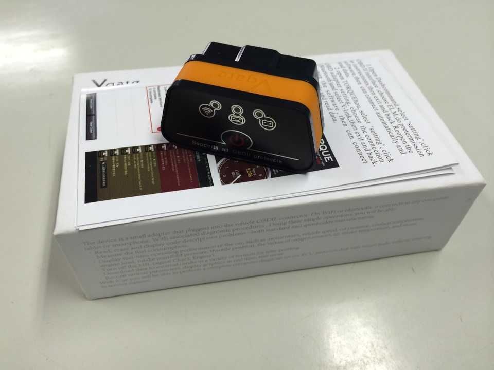 Автосканер Vgate iCar2 сканер блютуз Bluetooth Wi-Fi OBD2 ELM327