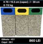 Cosuri de gunoi stradale din beton