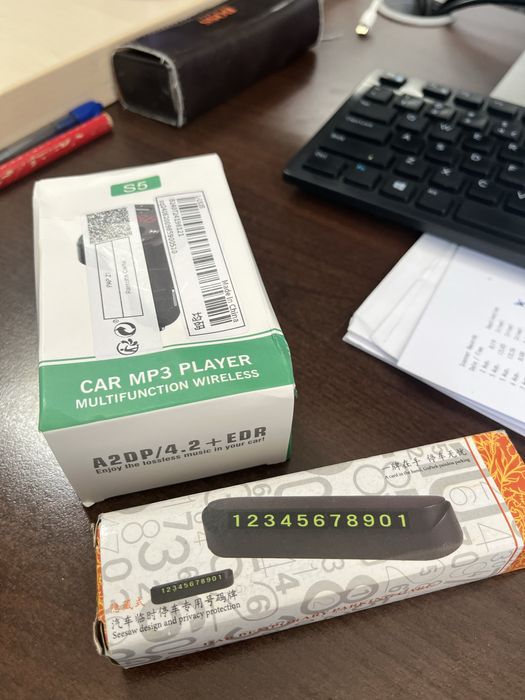 Suport numar si USB charger mp3