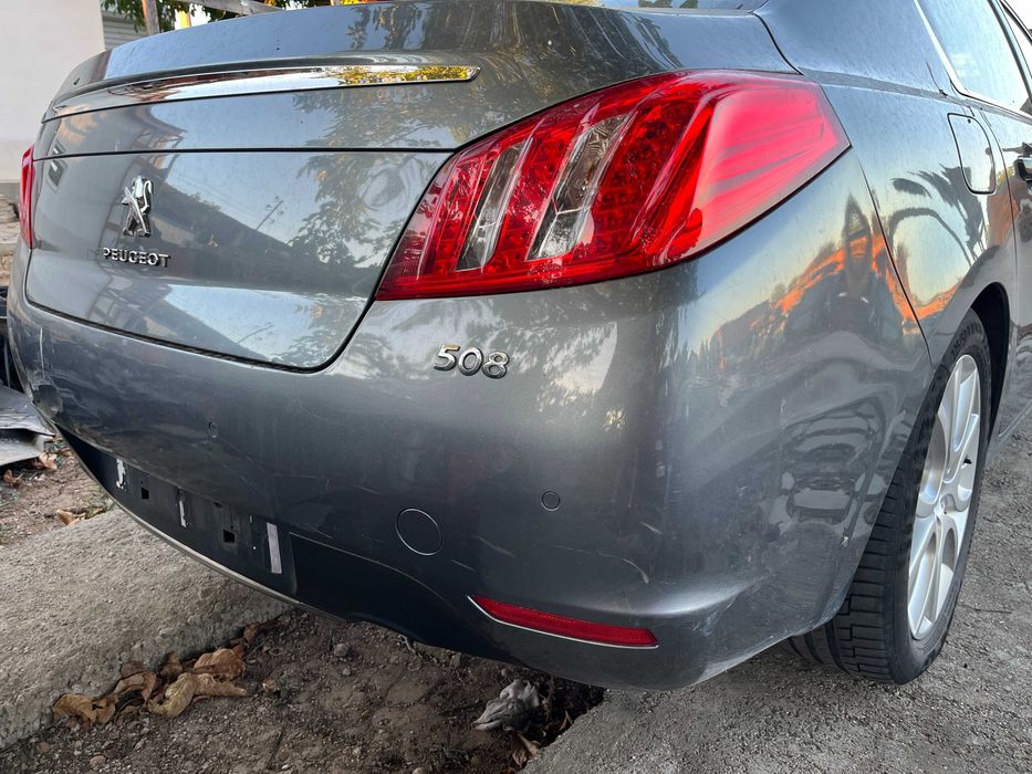 Багажник Задна броня ТЪМНОСИВ МЕТАЛИК Стопове Peugeot Пежо 508 pejo