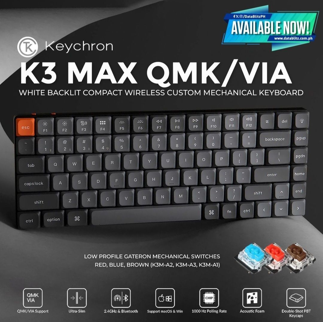 Keychron K3 MAX Под Заказ! Механическая Клавиатура Русская Раскладка