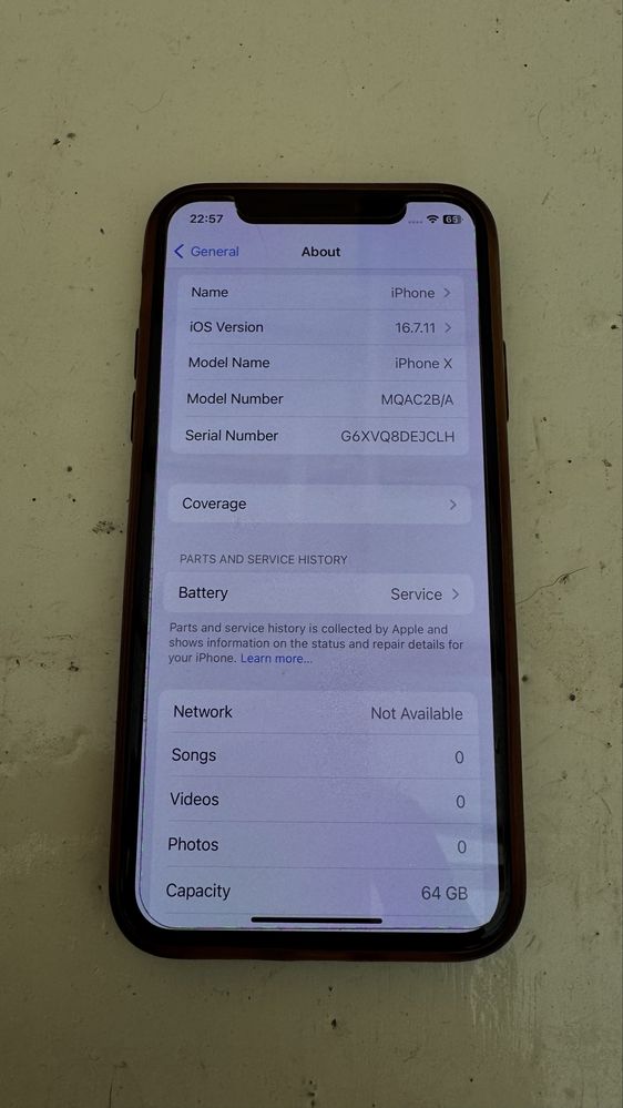 iPhone X 64GB, 80% Battery, Като Нов