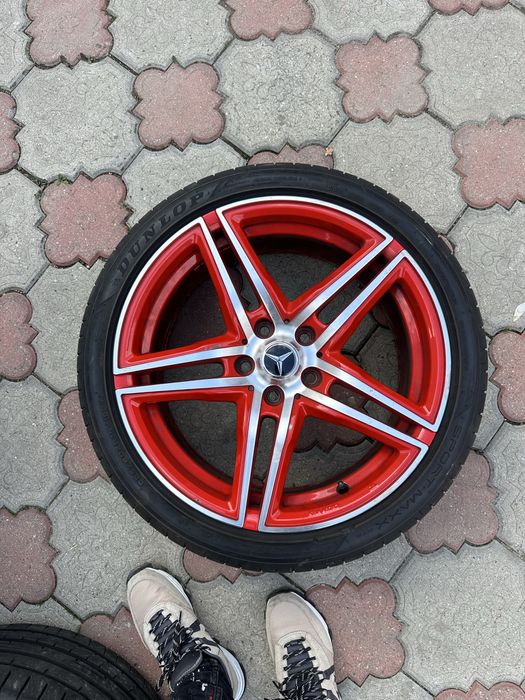 Jante R18 5x112 cu anvelope ca noi Mercedes Audi VW Skoda