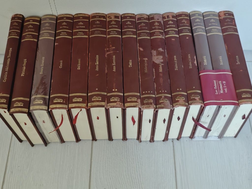 Set Lev Tolstoi, Opere, Adevărul Lux,Complet,15 vol,Stare Buna
