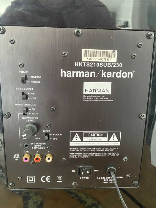 subwoofer harman kardon hkts220