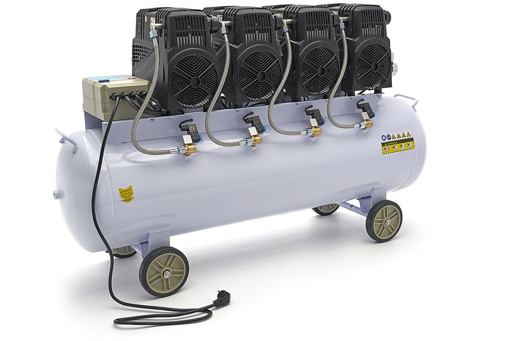 Compresor silentios cu zgomot redus fara ulei 200l 8cp hbm machines ol