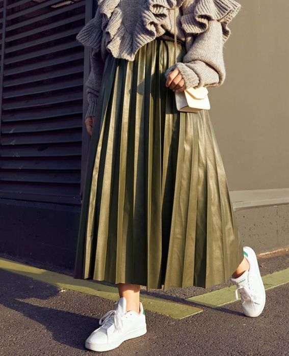 Юбка экокожа длина макси