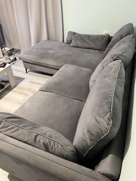 сив диван за хол