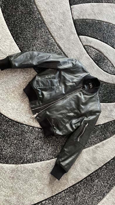 Geaca aviator ZARA cu efect de piele