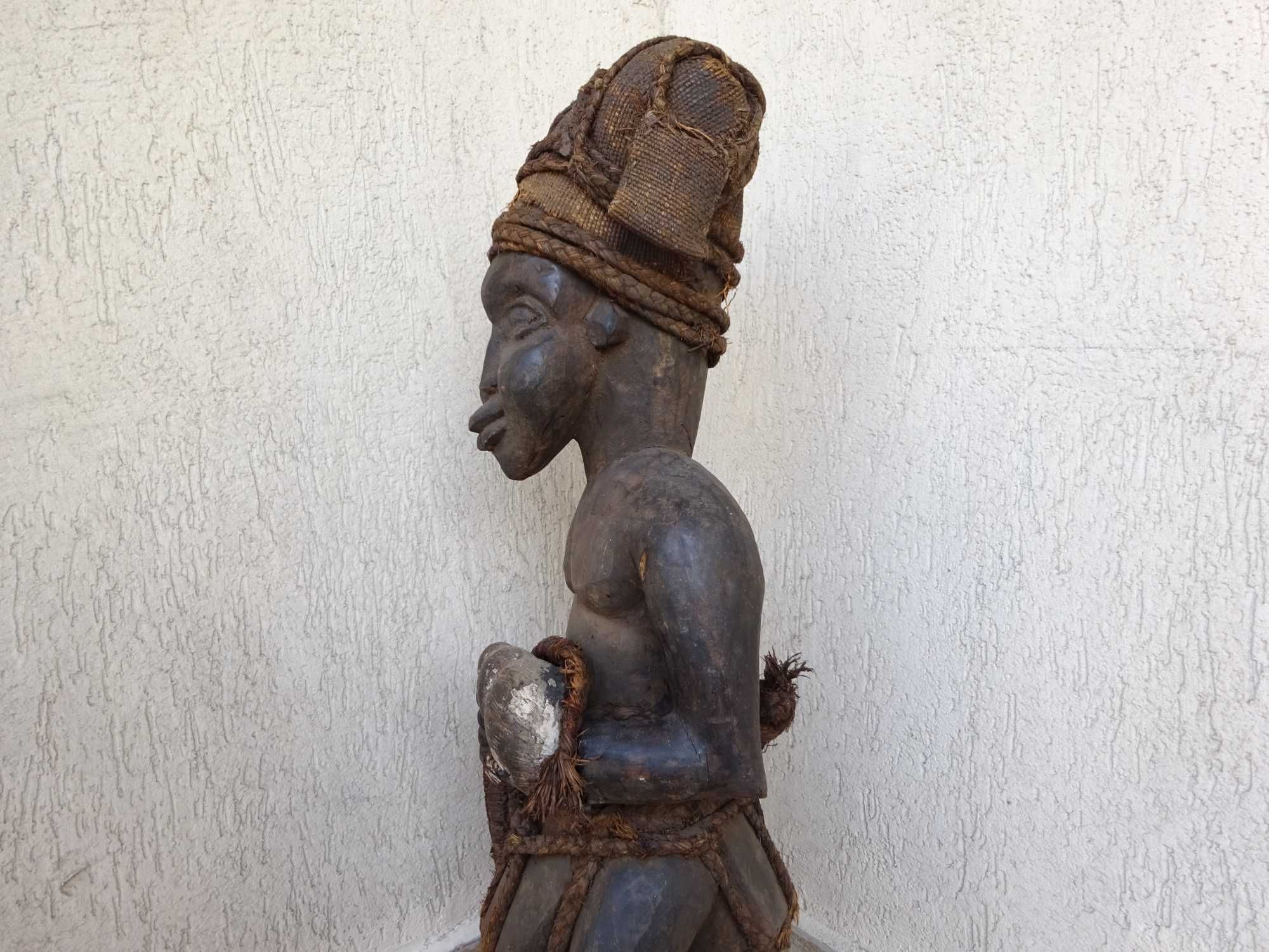 Piesa veche de Muzeu-Statueta tribala Bangwa |Bamenda |Camerun |Unicat