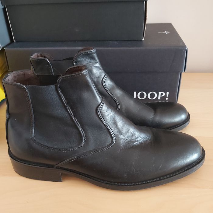 Pantofi clasici inalti, botine chelsea, din piele naturală, marimea 41