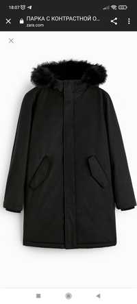 Новая зимняя куртка парка. бренд ZARA