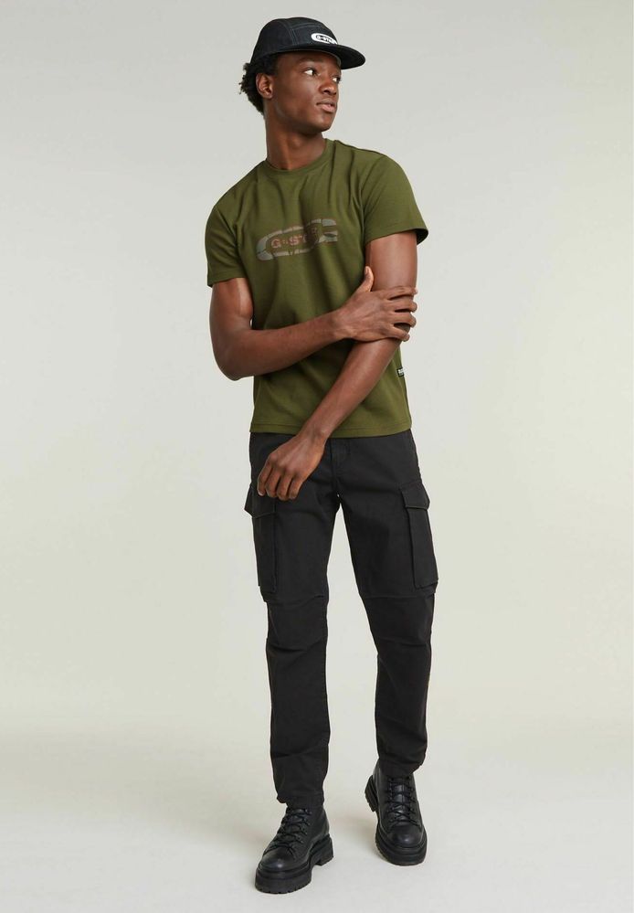 G-Star RAW Destroyed Old School Logo T-shirt ОРИГИНАЛ мъжка тениск L