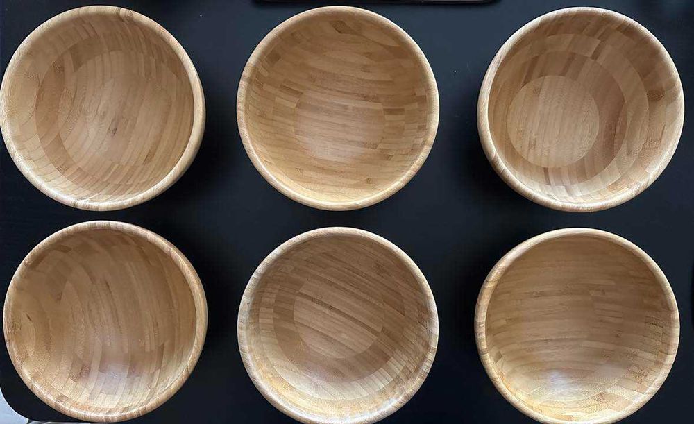 Продавам два сета бамбукови купи от ИКЕА - малък и среден размер