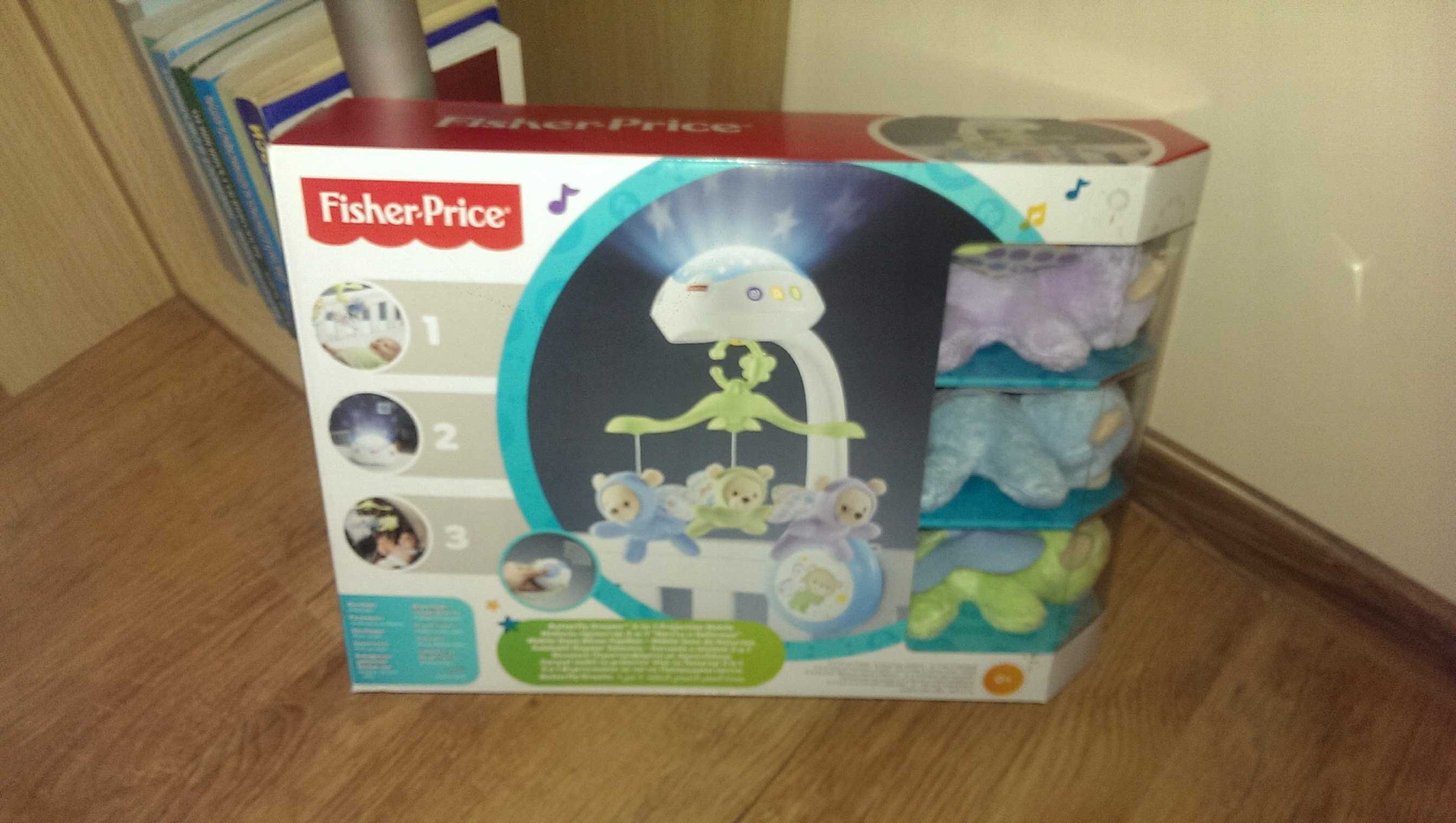 Музикална въртележка за кошара Fisher Price - Мечета и пеперуди