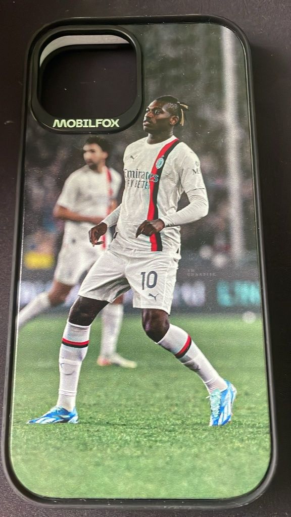 Husă iPhone 15 mobilfox cu jucătorul Ac Milan Rafael Leao