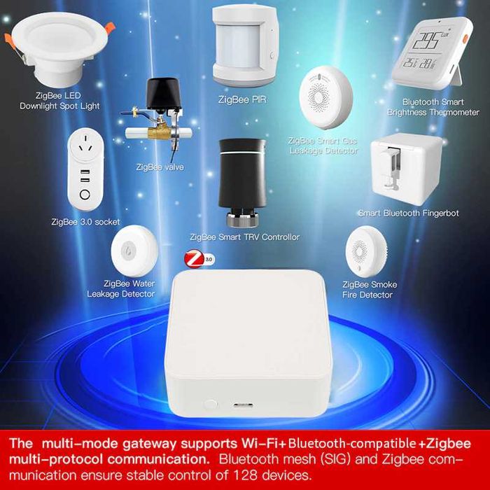 Tuya Wifi Zigbee Hub Smart Gateway Remote  Bridge Control Alexa App