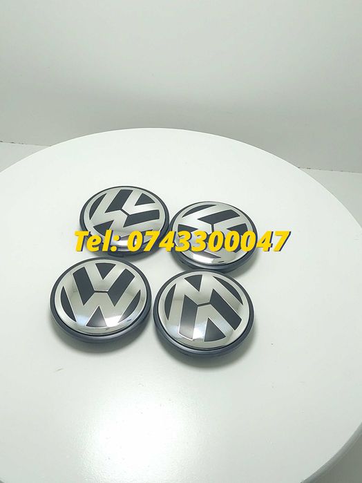 Set 4 Buc Capace Janta Aliaj Negru Cu Argintiu Vw
