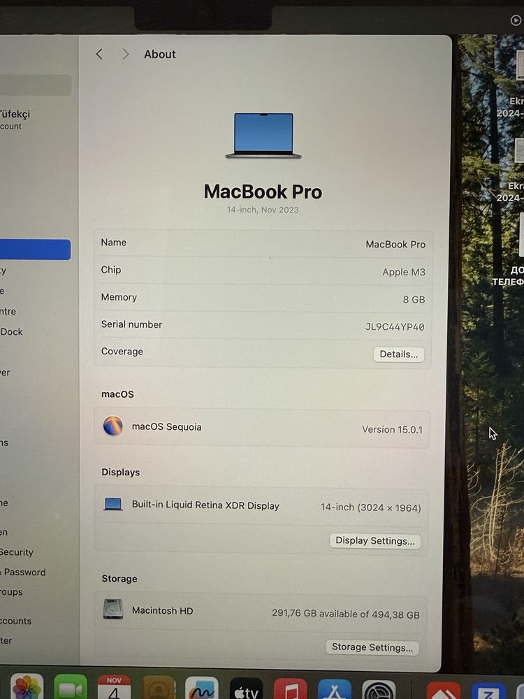 MacBook Pro 14 M3 512SSD като нов!