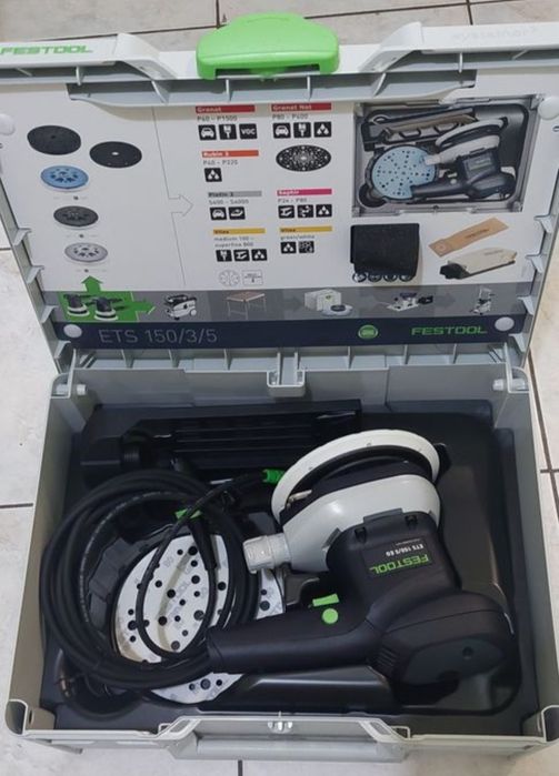 Ексцентрик шлайф "FESTOOL" ETS 150/5, Ъглошлайф "BOSCH" 125mm,1100w