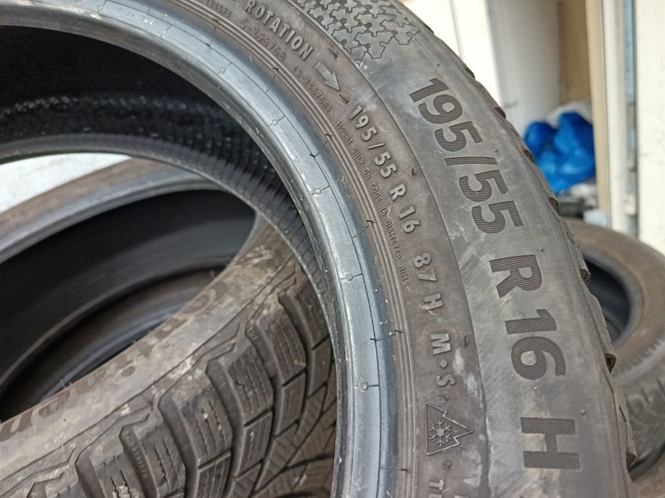 Anvelope MS iarna 195 55 16 continental 2021 6.5-7mm