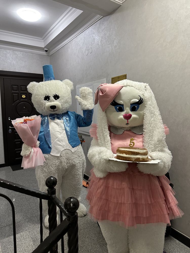 Поздравления от Мишки Teddy и зайки  звоните пишите )