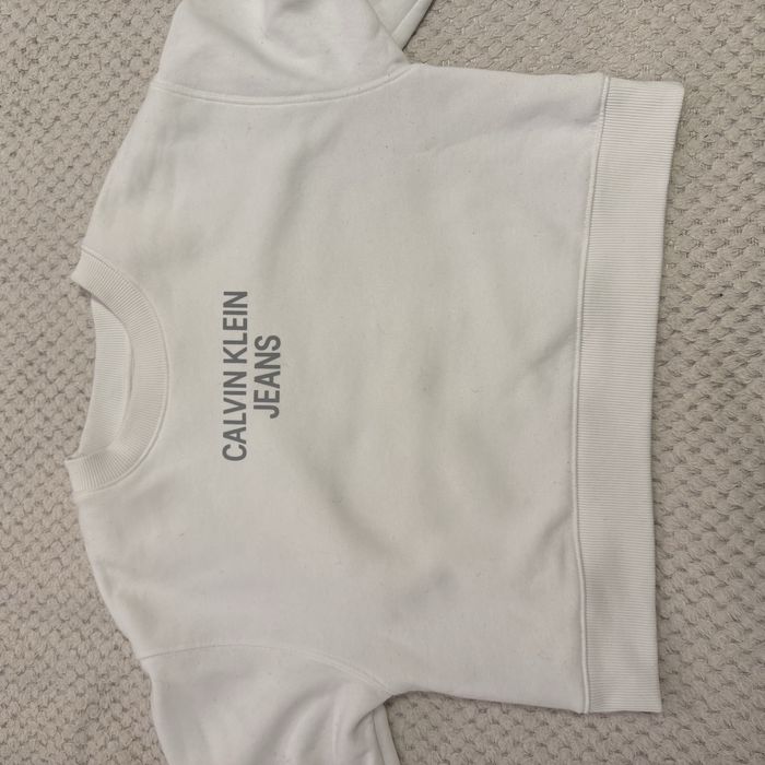 Бяло горнище Calvin Klein