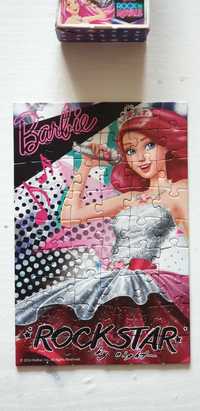 Puzzle mini cu 54 piese Barbie  Rockstar