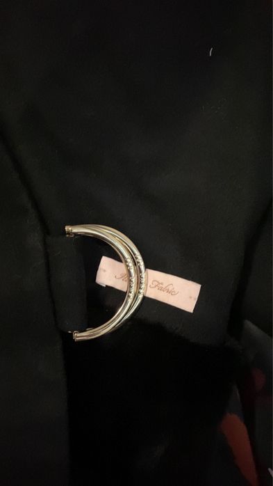 Palton Ted Baker Negru cu blana