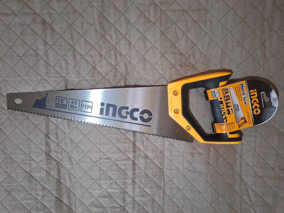 Fierastrau de mana, maner plastic-cauciuc, INGCO, 400mm, produs nou