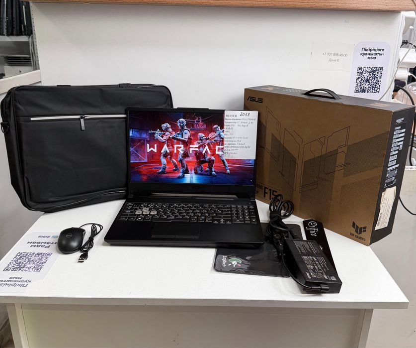 12 лет на рынке! Игравой ноутбук ASUS TUF с Гарантии! Core i5/RTX 3050