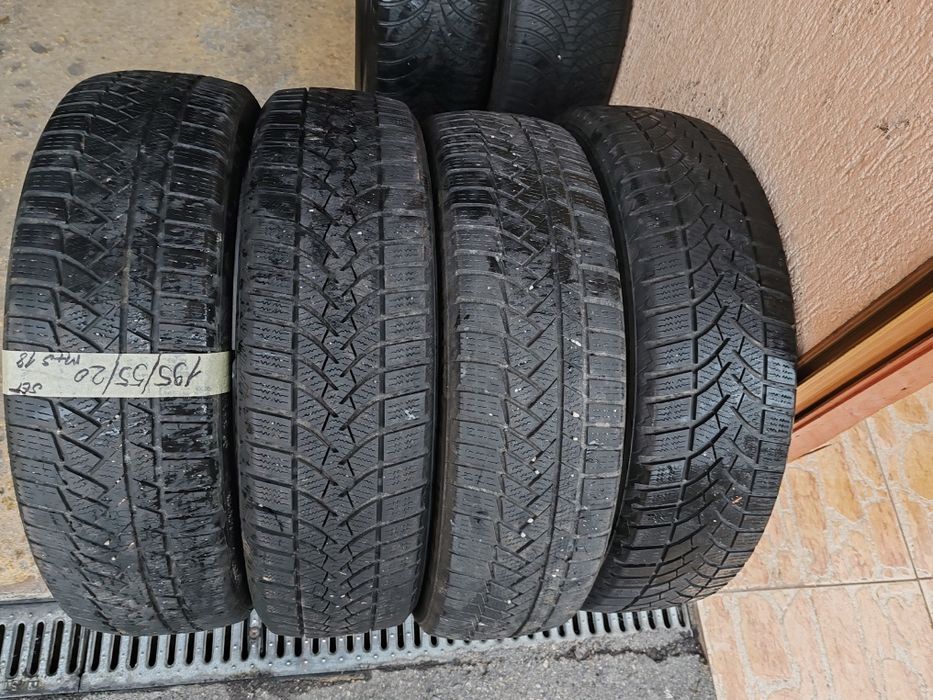 Vând cauciucuri 195/55/20 M+S set complet imp Germania