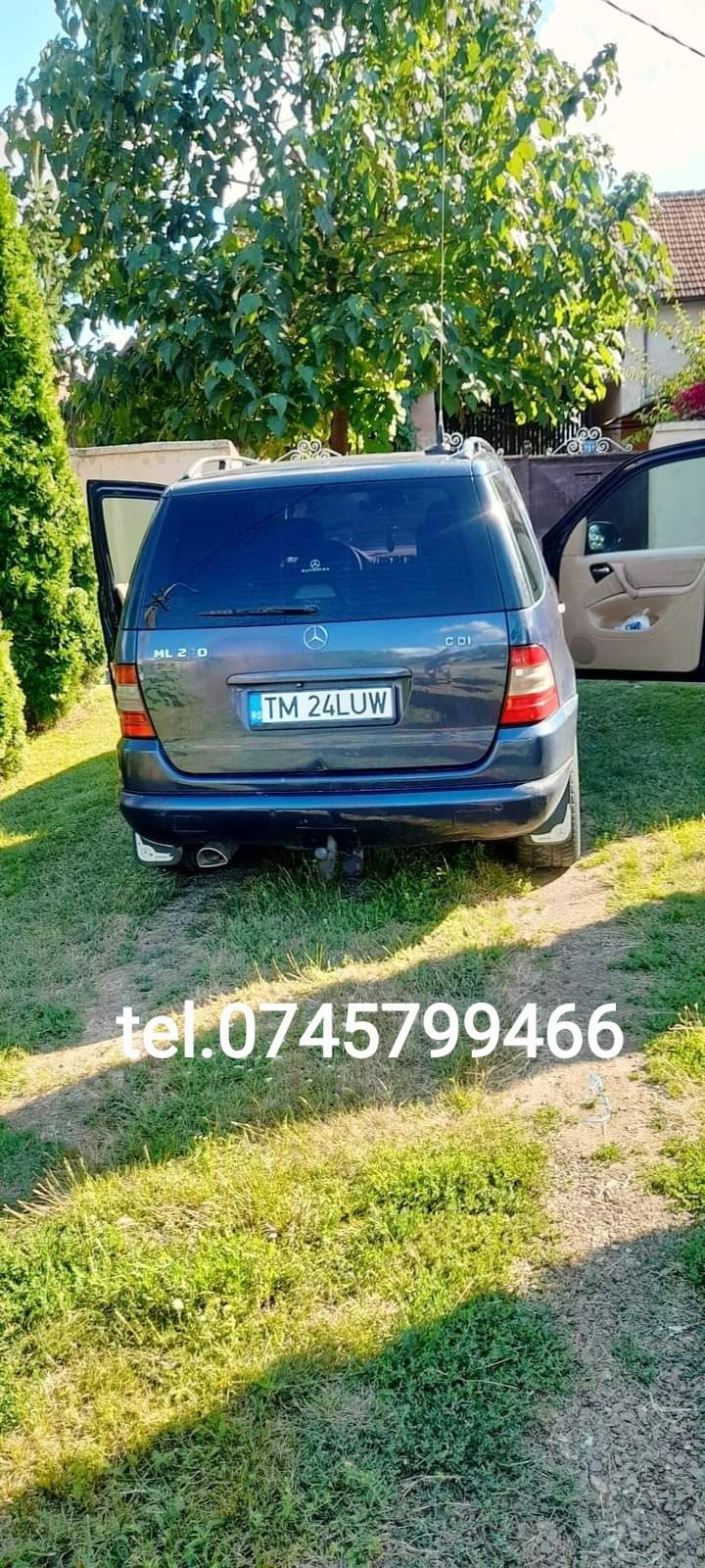 Vând ML 2,7 Cdi,proprietar,ITP 1 an, stare bună,cârlig remorcare 3,5 t