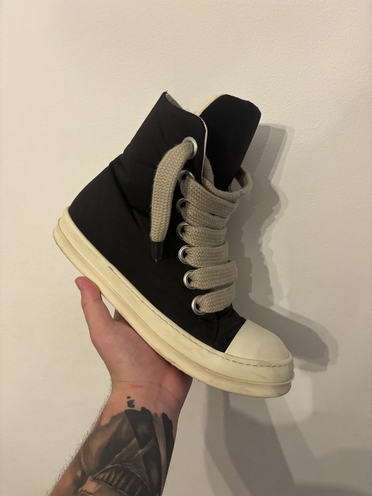 rick owens jumbo lace padded