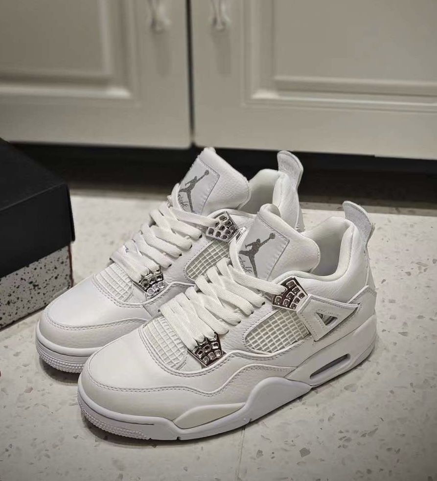 Air Jordan 4 Pure Money White Nike Oreo Metalic Silver Gold Frozen