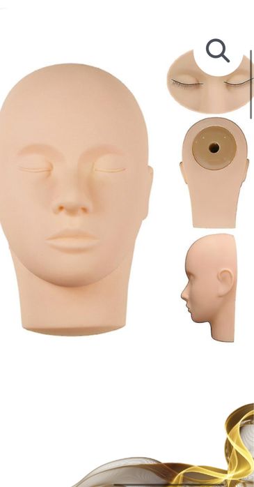 Тренировъчна глава-миглопластика,грим