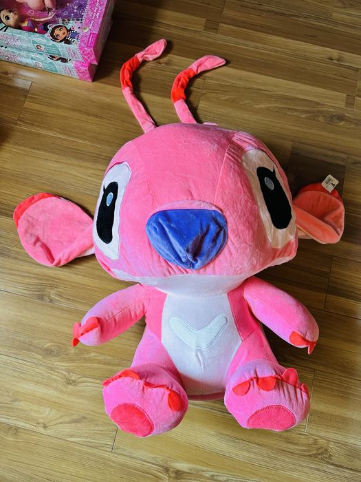 Jucarie de plus, Angel 65 cm, din Lilo & Stitch, roz, NOU