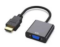Cablu adaptor HDMI la VGA, cablu d-sub, plug and play, negru