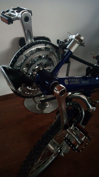 Bicicleta recumbent orizontala cadru aluminiu scaun carbon, suspension