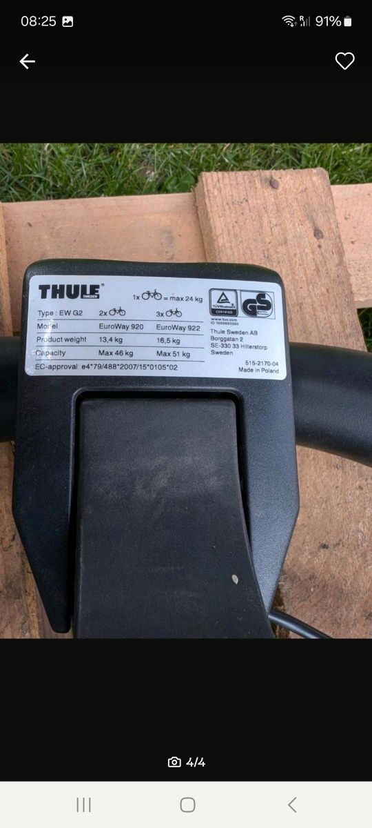 Suport 3 biciclete Thule