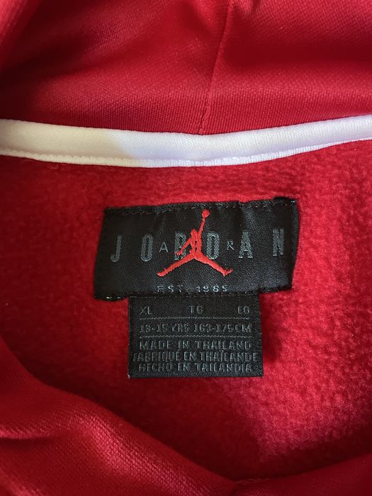 Hanorac copii Jumpman, poliester, rosu, 13-15 ani, unisex