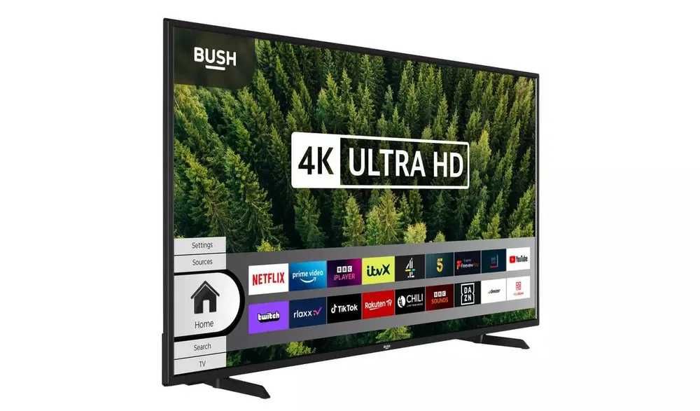 Телевизор Bush 58 Inch Smart 4K UHD, HDR, LED Freeview
