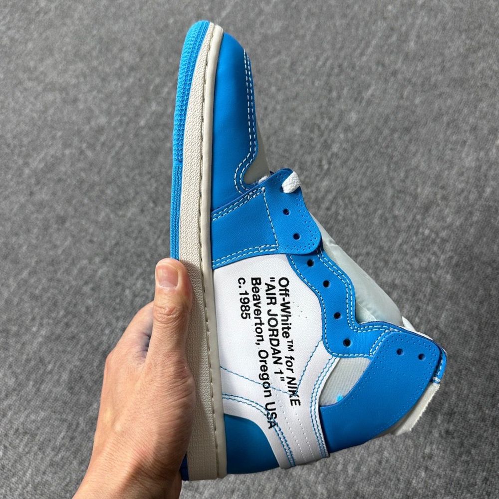(Lichidare stoc, poze reale) OFF-White x Air Jordan 1 UNC (41)