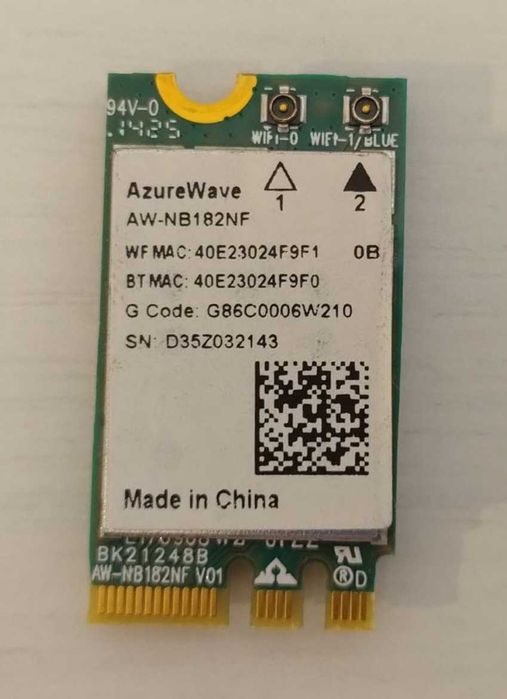 Placa de retea wireless Wi-Fi Azure Wave AW-NB182NF