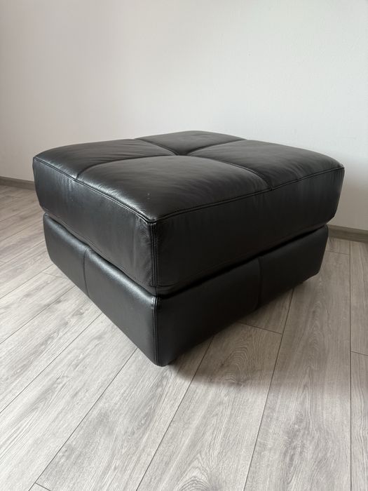 Fotoliu in forma de cub din piele naturala