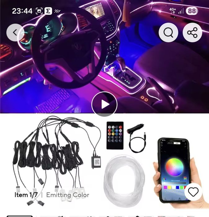 Lumini ambientale auto